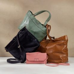 Alternative view of Romy Max Tote In Polished Leather - Truffle