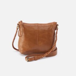 Lasso Medium Crossbody in Polished Leather - Truffle