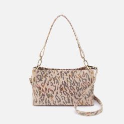 Seneca Shoulder Crossbody In Printed Leather - Summer Safari