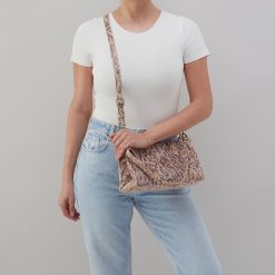 Alternative view of Seneca Shoulder Crossbody In Printed Leather - Summer Safari