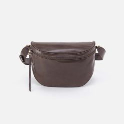 Juno Belt Bag in Polished Leather - Hearthstone