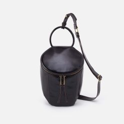 Sheila Sling in Polished Leather - Black