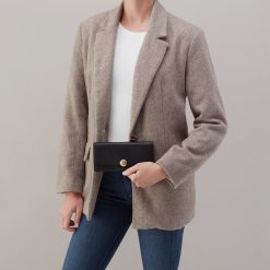 Alternative view of Hutton Large Wallet in Micrograin Leather - Black